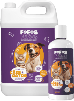 Popup Shampoo Cas e Gatos Fofos e Feras